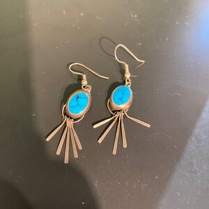 Silver and turqouise earrings